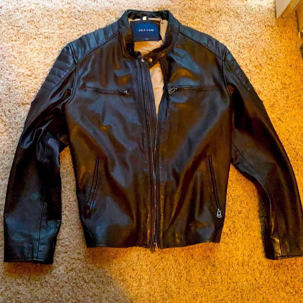 Very gently worn Cole Haan leather jacket